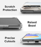 Xiaomi Redmi Note 11 / 11S Case | Fusion - Close-up views of clear phone case showing camera protection, raised bezels, and precise port cutouts.