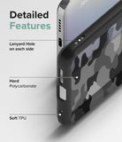 Xiaomi Redmi Note 11 / 11S Case | Fusion - Close-up of phone case features highlighting lanyard holes, polycarbonate, and TPU.