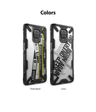 Redmi Note 9 Pro / 9 Pro Max Case | Fusion-X Design 02. Cross - Two phone cases with black bumpers and graphic back designs.