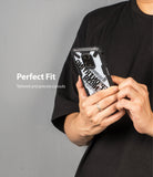 Redmi Note 9 Pro / 9 Pro Max Case | Fusion-X Design 02. Cross - Redmi Note 9 Pro / 9 Pro Max Case - Person holding a phone in a black Fusion-X case with a graphic cross design.
