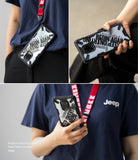 Redmi Note 9 Pro / 9 Pro Max Case | Fusion-X Design 02. Cross - A person holding a phone with a black, rugged case featuring "BEGIN AGAIN" text.