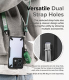 Xiaomi Redmi Note 13 Pro / Poco X6 Case | Fusion-X - Phone case with dual strap holes holding a lanyard and accessory.