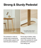 Ringke Stand Floor Holder - A white metal floor stand base designed to slide under furniture legs for stability.