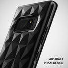 Galaxy Note 8 Case | Air Prism - Black phone case with a geometric, 3D prism pattern on the back and camera cutout.
