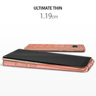 Galaxy Note 8 Case | Air Prism - Rose gold phone case with geometric pattern on a Galaxy Note 8, labeled as 1.19cm thin.