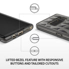 Galaxy Note 8 Case | Air Prism - Smoke black phone case with geometric pattern, lifted bezels, and precise port cutouts.