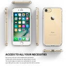 iPhone 8 / 7 Case | Air - Clear protective case shown from front, back, and all four side angles on a white background.