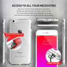 iPhone 6s / 6 Case | Air - Clear phone case showing button cutouts, port access, and a built-in strap holder.