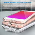 iPhone 6s / 6 Case | Air - Rose gold and silver iPhones in clear cases with integrated dust port covers.