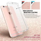 iPhone 6s / 6 Case | Air - Clear protective phone case shown next to a rose gold iPhone 6s with scratch-resistant coating details.