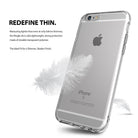 iPhone 6s / 6 Case | Air - Transparent phone case on an iPhone 6s with a white feather, emphasizing its lightweight design.