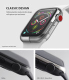 Apple Watch Series 3 / 2 / 1 (38mm) | Bezel Styling - Glossy silver stainless steel bezel cover on Apple Watch.