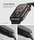 Apple Watch 3 / 2 / 1 (42mm) | Bezel Styling - Glossy black stainless steel bezel accessory on an Apple Watch.