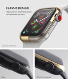 Apple Watch 3 / 2 / 1 (42mm) | Bezel Styling - Gold adhesive bezel styling on an Apple Watch, showing before and after.