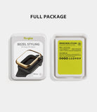 Apple Watch Series 6 / 5 / 4 / SE (44mm) | Bezel Styling - Front and back view of Ringke bezel styling retail packaging.