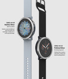 Galaxy Watch Active 2 (44mm) | Bezel Styling - Two smartwatches with Hairline Silver bolt and Polished Silver knurled bezels.