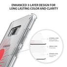 Galaxy S8 Case | Fusion Deco - Diagram showing a 3-layer phone case design with external, printed, and interior layers.