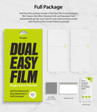 Redmi Note 8 Pro Screen Protector | Dual Easy Film - Package contents: two screen protectors, cloth, squeegee, and wipe.
