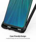 Redmi Note 8 Pro Screen Protector | Dual Easy Film - Smartphone with screen protector inside a black protective case.
