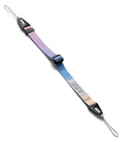 Dual Hand Slim Strap - A pastel gradient wrist strap with black connectors and adjustable buckle on a white background.