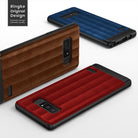 Galaxy Note 8 Case | Flex S - Three Galaxy Note 8 cases in brown, blue, and red with a textured, ribbed back design.