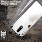 Moto G4 / G4 Plus Case | Fusion - Clear phone case with shock-absorbent bumper hitting dirt with military-grade protection.