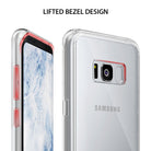 Galaxy S8 Plus Case | Fusion - Clear phone case highlighting lifted bezels around the screen and camera for protection.