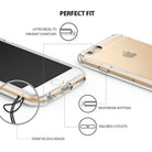 iPhone 6s / 6 Case | Fusion - Clear phone case features showing lifted bezels, responsive buttons, port cutouts, and a lanyard.