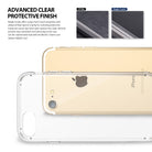 iPhone 8 / 7 / SE 2020 / SE 2022 Case | Fusion - Clear protective case shown over a gold iPhone with scratch comparison.