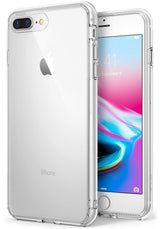 iPhone 8 Plus / 7 Plus Case | Fusion - Clear protective phone case showing the back and front of an iPhone.
