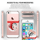 iPhone SE / 5s / 5 Case | Fusion - Clear phone case showing button cutouts, strap holder, and active touch technology.