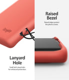 Galaxy Note 10 Case | Air-S - Coral phone case showing a lanyard hole and raised bezels for screen protection.