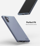 Galaxy Note 10 Case | Air-S - Lavender Gray phone case showing precise cutouts for the camera, charging port, and stylus.