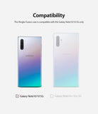Galaxy Note 10 Case | Fusion - Two Samsung Galaxy Note 10 phones shown with a checkmark indicating compatibility.