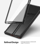 Galaxy Note 10 Case | Fusion - Transparent smoke black phone case shown in two pieces against a white background.