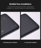 Galaxy Note 8 Screen Protector | Full Cover (2P) - Galaxy Note 8 Screen Protector - Comparison showing air bubbles disappearing from a phone screen 3 days after installation.
