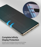 Galaxy Note 8 Screen Protector | Full Cover (2P) - Smartphone with curved screen protector and side wing detail.