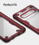 Galaxy S10 5G Case | Fusion-X - Ruby red transparent phone case with reinforced corners and precise cutouts.