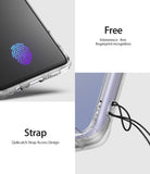 Galaxy S10 5G Case | Fusion - Clear phone case showing fingerprint sensor compatibility and a built-in lanyard strap hole.
