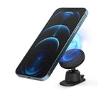 Magnetic Gear Car Mount - Smartphone attached to a circular magnetic mount featuring a manual gear shift pattern design.