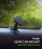Magnetic Gear Car Mount - A black magnetic phone mount shaped like a manual car gear shifter attached to a dashboard.