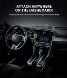 Magnetic Gear Car Mount - Car dashboard showing multiple potential mounting locations for a compact gear-shaped phone holder.