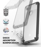 Google Pixel 3 XL Case | Fusion - Smoke black phone case with shock-absorbing bumper, military-grade drop protection, and raised bezels.