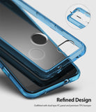 Google Pixel 3a XL Case | Fusion - Translucent aqua blue phone case with a clear back and durable TPU bumper.