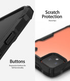 Google Pixel 4 XL Case | Fusion-X - Close-ups of phone case buttons and raised camera bezel for scratch protection.