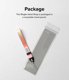 Hand Strap | Basic - A gradient-colored hand strap with a black connector and loop inside a clear, branded retail pouch.
