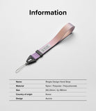Hand Strap | Basic - Aurora-colored fabric wrist strap with a black plastic connector and thin loop on a white background.