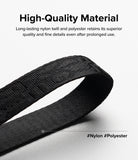 Hand Strap | Basic - Close-up of a black woven nylon and polyester hand strap with a textured, durable fabric pattern.