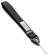 Hand Strap | Basic - A black nylon camera strap with a gray plastic quick-release buckle and a white loop tag, shown on a clean white background.