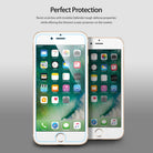 iPhone 7 Screen Protector | Invisible Defender [4P] - Two iPhones showing a clear screen protector film outline.